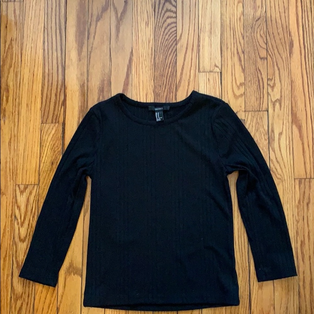 Black Long Sleeved Top